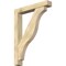 Ekena Millwork Funston Block Rough Sawn Bracket w/ Offset Brace, Douglas Fir, 6"W x 36"D x 48"H BKT0604X36X48FST05RDF - alternate 1